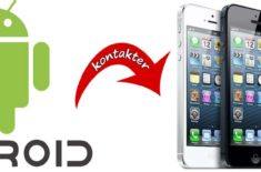Overfør kontakter fra Android til iPhone/iPad
