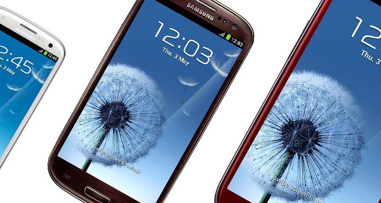 Samsung Galaxy S3 4G i forskellige farver